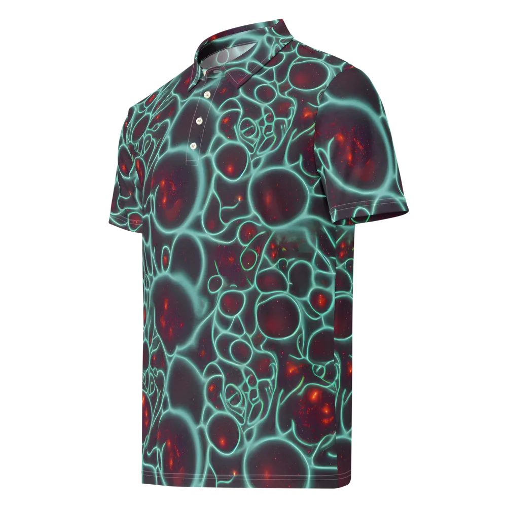 Kerstens Circuit on Men's Slim Fit Polo Shirt — Left Front