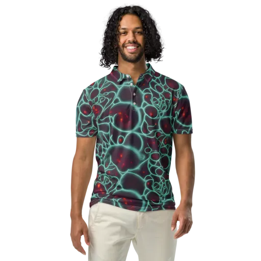 Kerstens Circuit on a Men's Slim Fit Polo Shirt