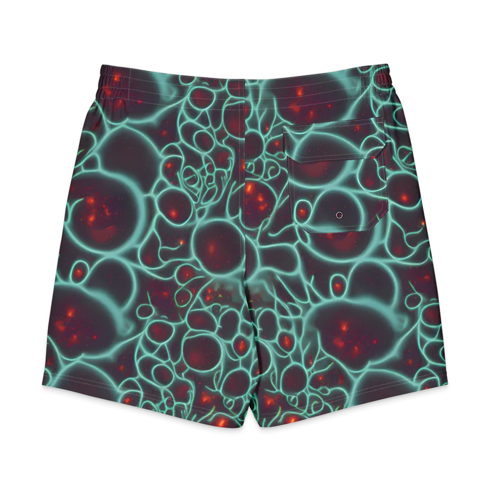 Kerstens Circuit on Men's Board Shorts — Back