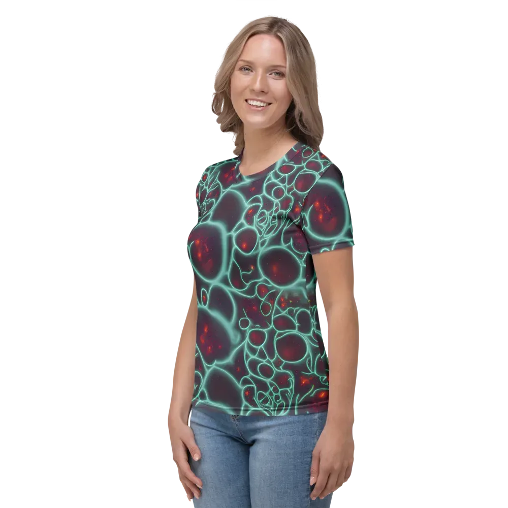 Kerstens Circuit on Women's Crew Neck T-Shirt — Left