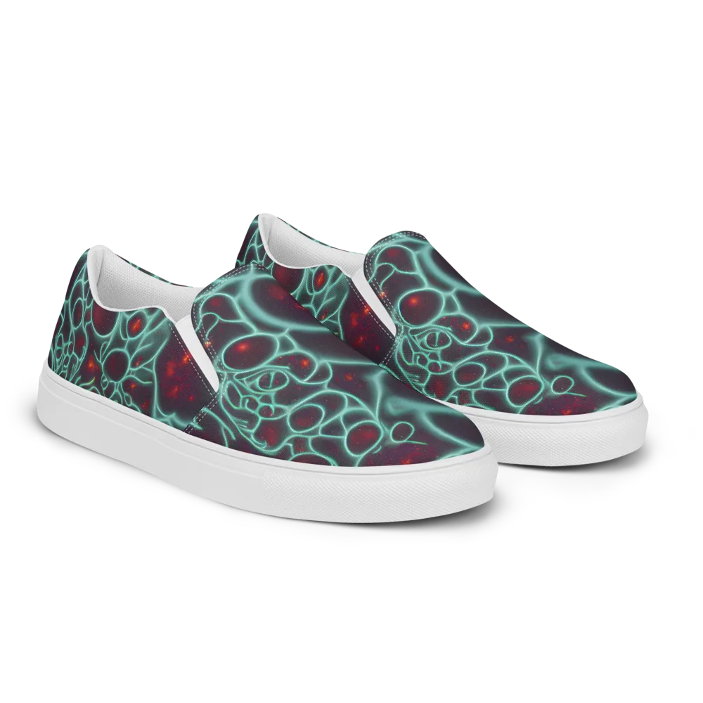 Kerstens Circuit on Men's Slip-On Canvas Shoes — Right Front