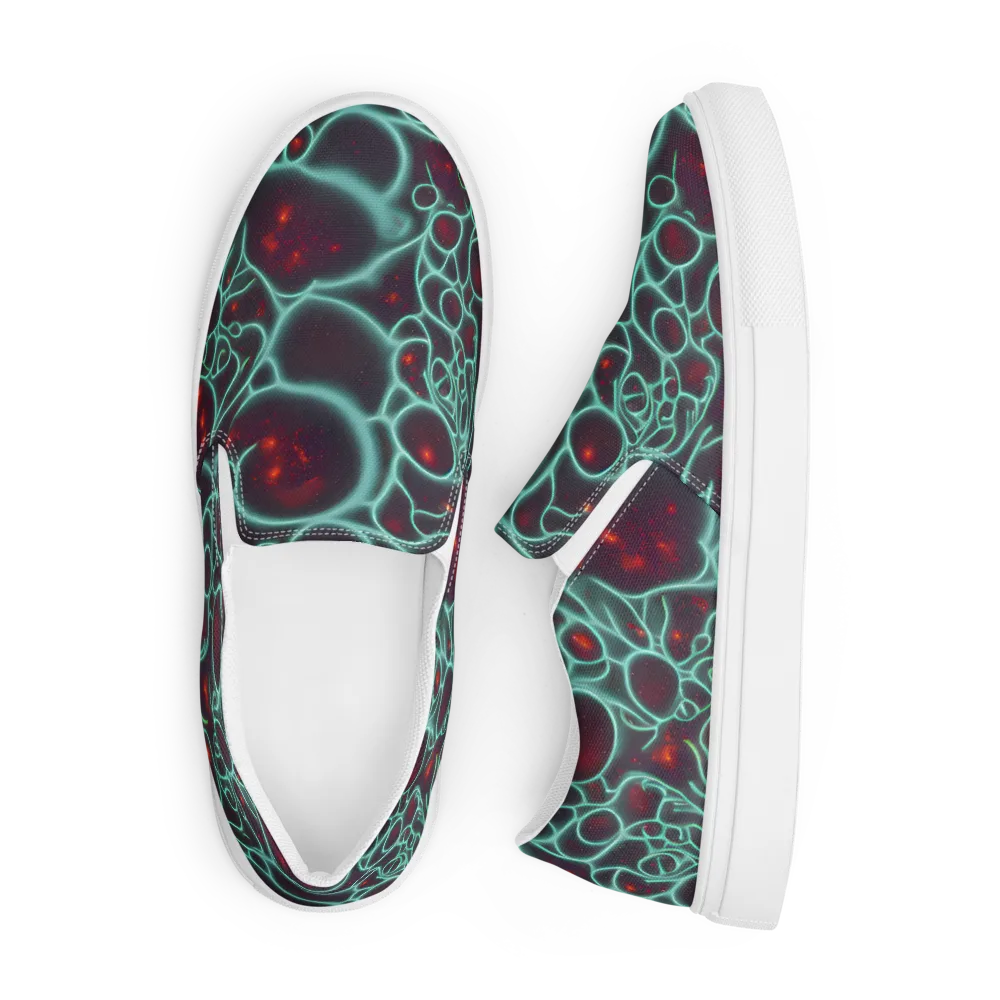 Kerstens Circuit on Men's Slip-On Canvas Shoes — Front