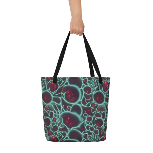 Kerstens Circuit on a Large Tote Bag W/ Pocket