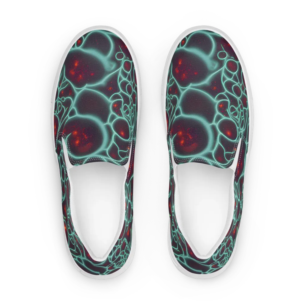 Kerstens Circuit on Women's Slip-On Canvas Shoes — Front