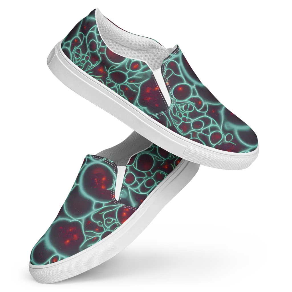 Kerstens Circuit on Women's Slip-On Canvas Shoes — Front