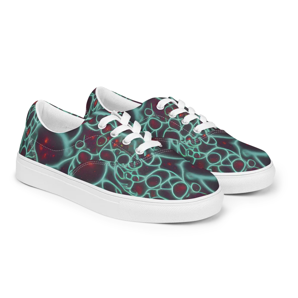 Kerstens Circuit on Men's Lace-Up Canvas Shoes — Right Front