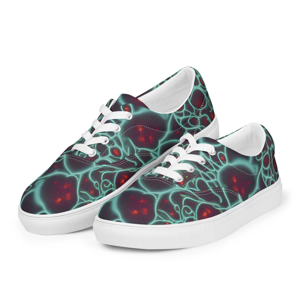 Kerstens Circuit on Men's Lace-Up Canvas Shoes — Left Front