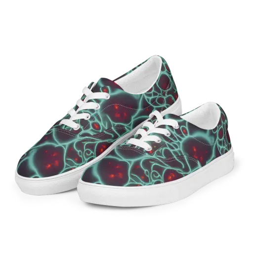 Kerstens Circuit on a Men's Lace-Up Canvas Shoes