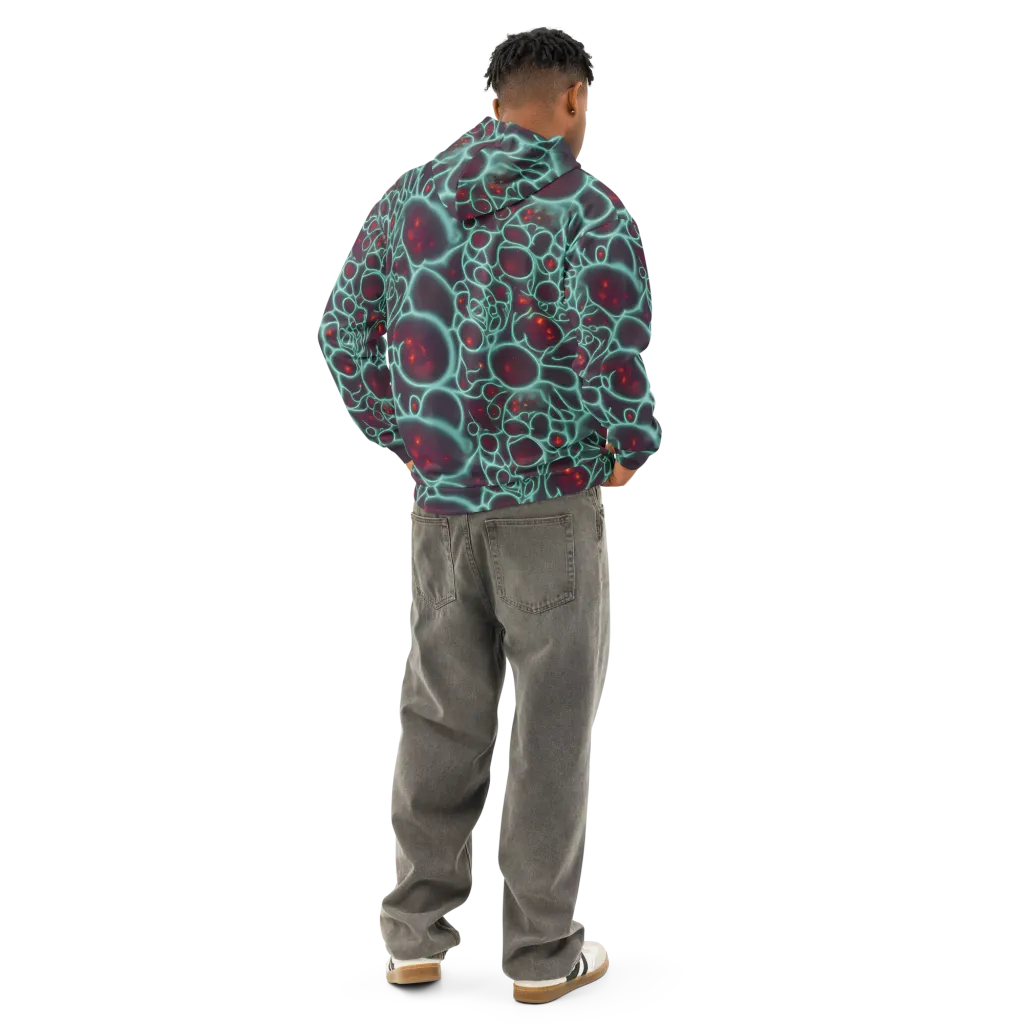 Kerstens Circuit on Cotton Hoodie — Back