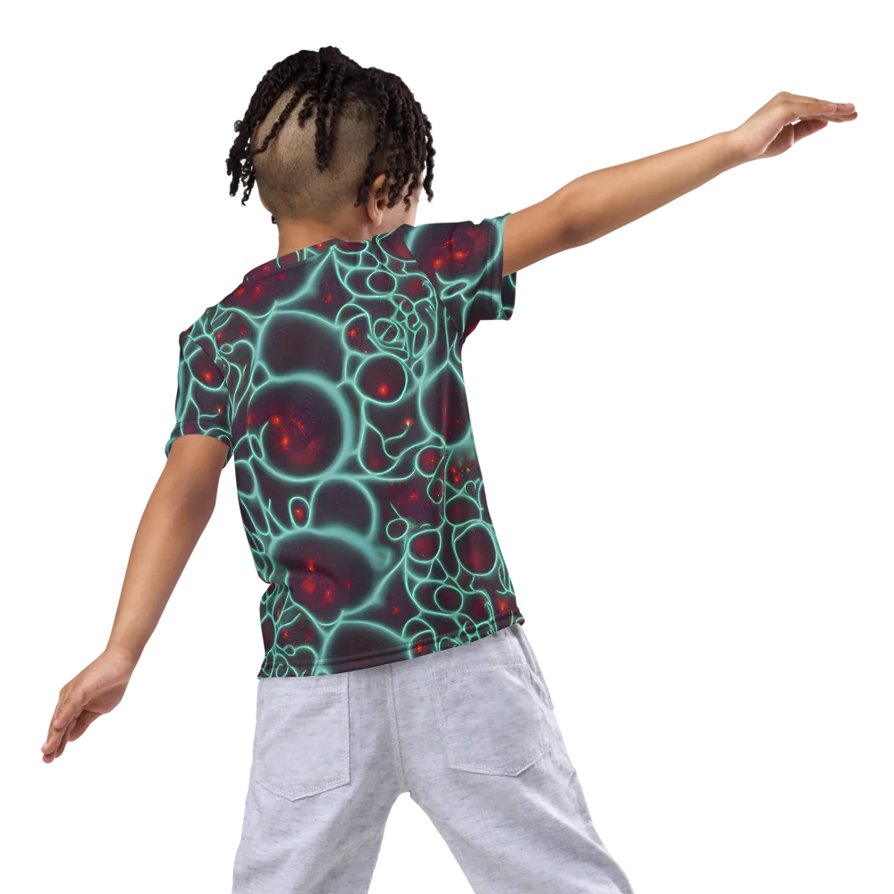 Kerstens Circuit on Kids Crew Neck T-Shirt — Back