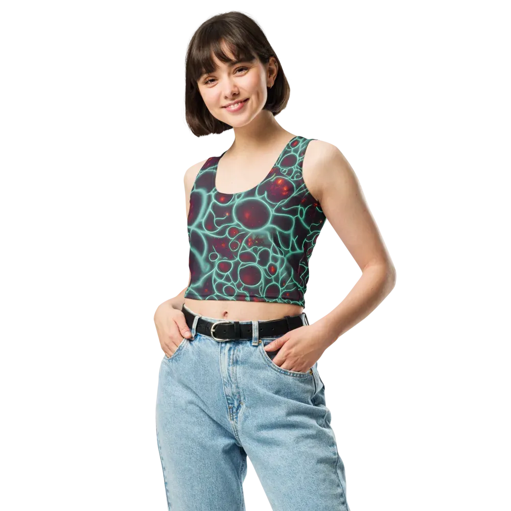 Kerstens Circuit on Crop Top — Front