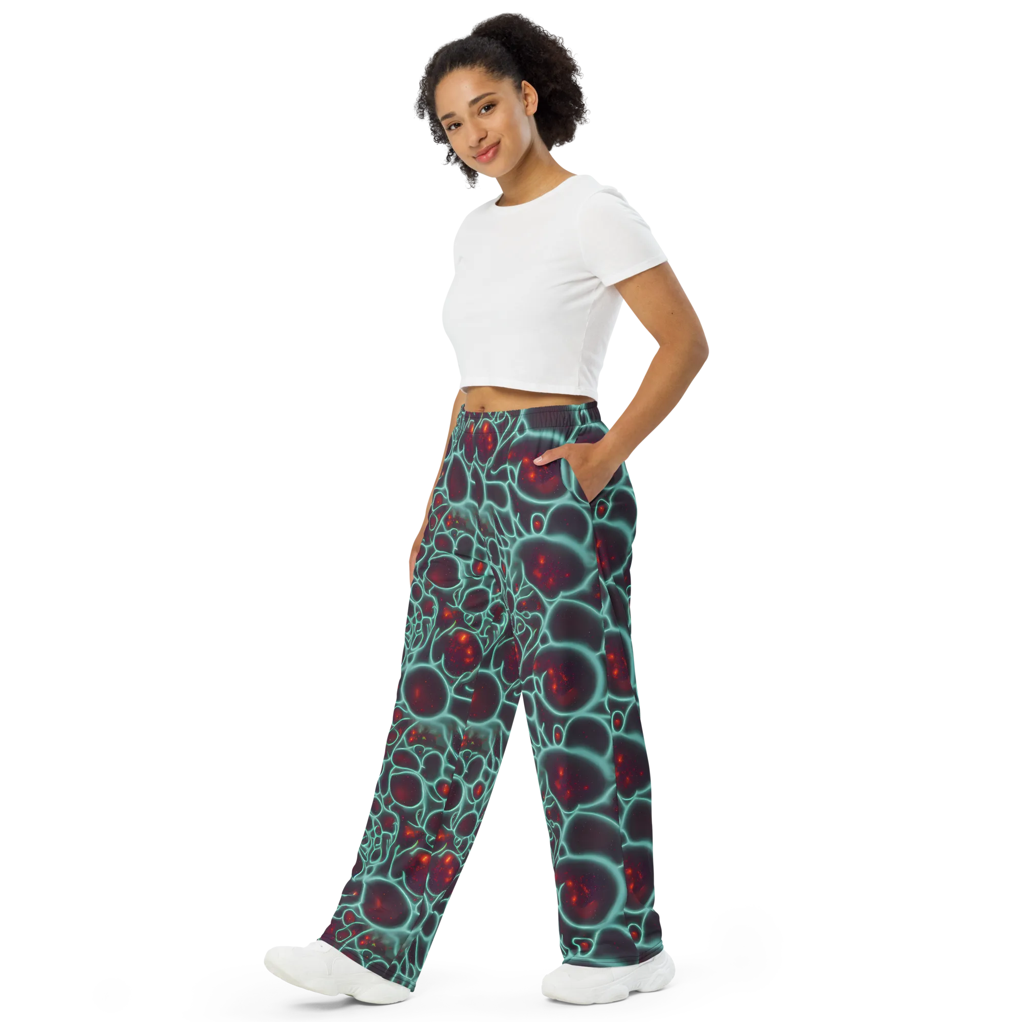 Kerstens Circuit on Wide-Leg Pants — Left Front