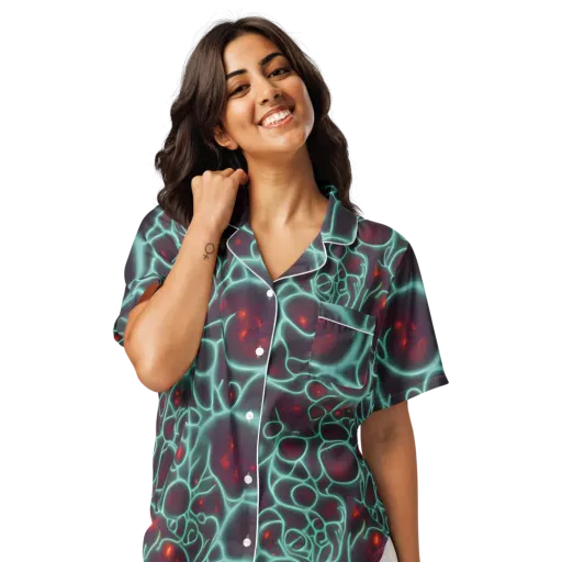 Kerstens Circuit on a Women's Short Sleeve Pajama Top
