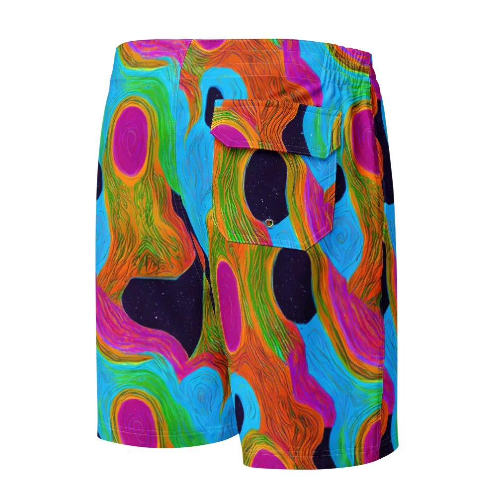 Galactic Harmony on Men's Board Shorts — Back