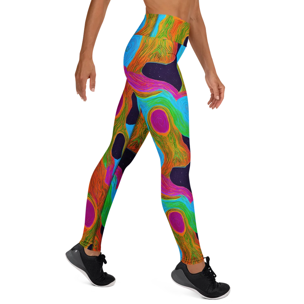 Galactic Harmony on Yoga Leggings — Right