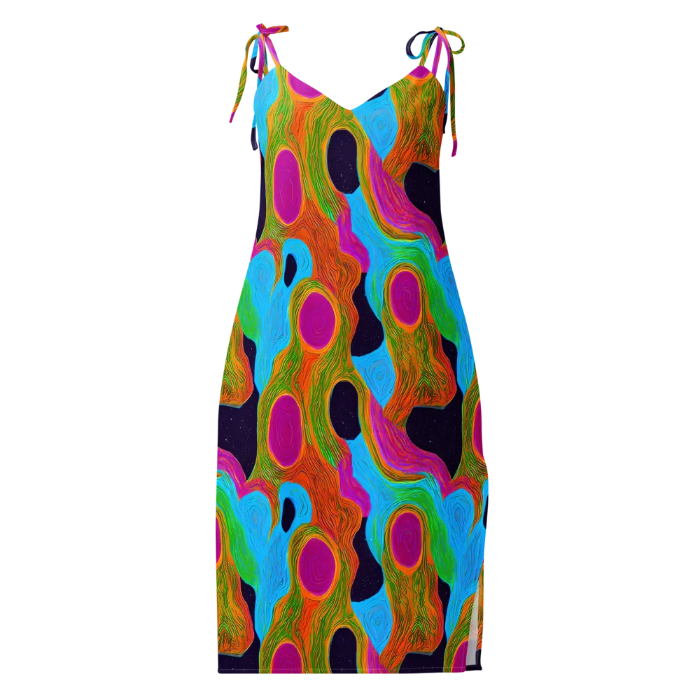 Galactic Harmony on Slip Dress — Front