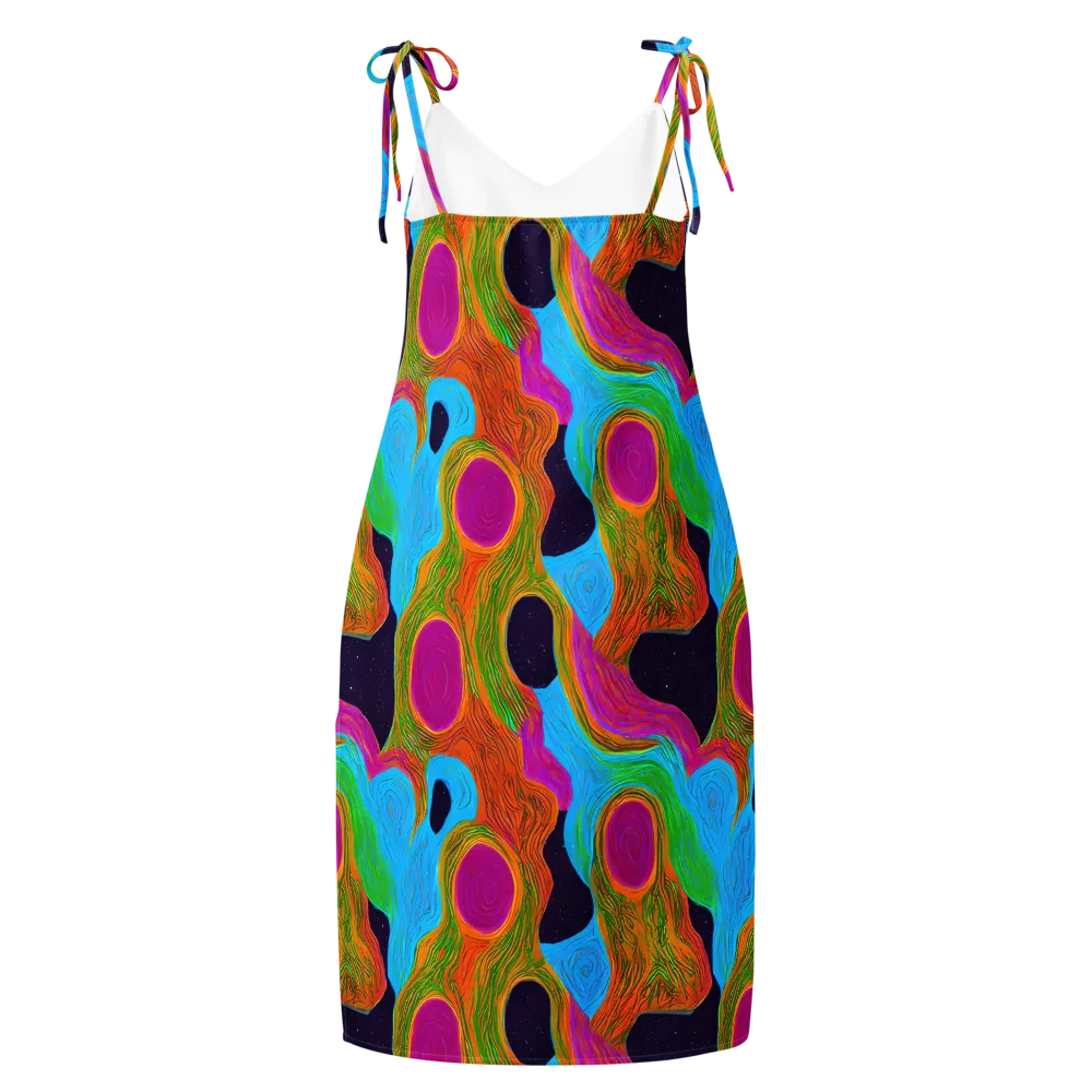 Galactic Harmony on Slip Dress — Back