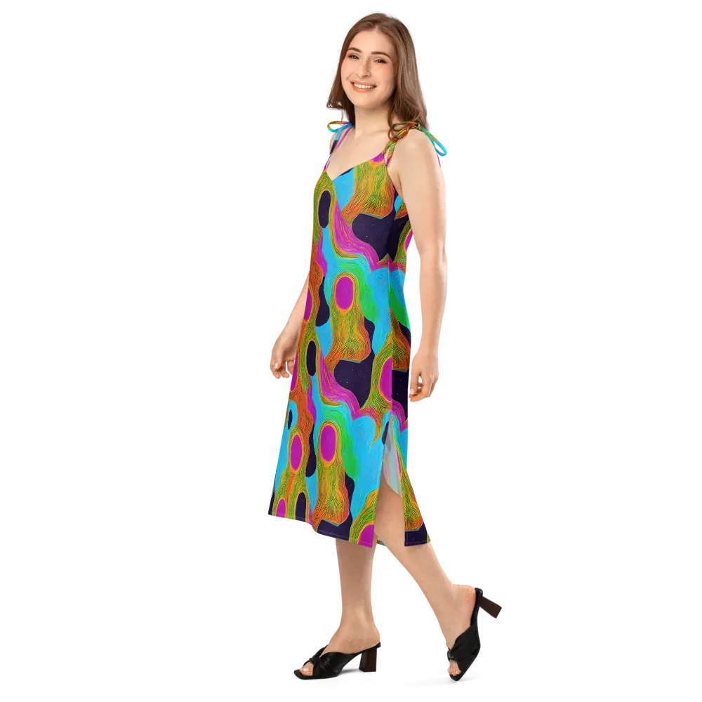 Galactic Harmony on Slip Dress — Left Front