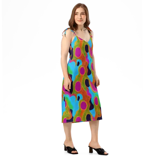 Galactic Harmony on a Slip Dress