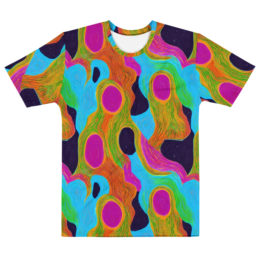 Galactic Harmony on Men's Cotton Crew Neck T-Shirt — Front