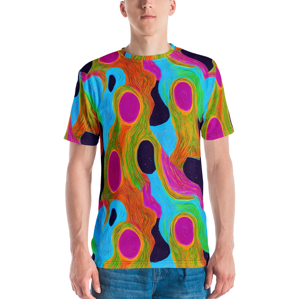 Galactic Harmony on Men's Crew Neck T-Shirt — Front