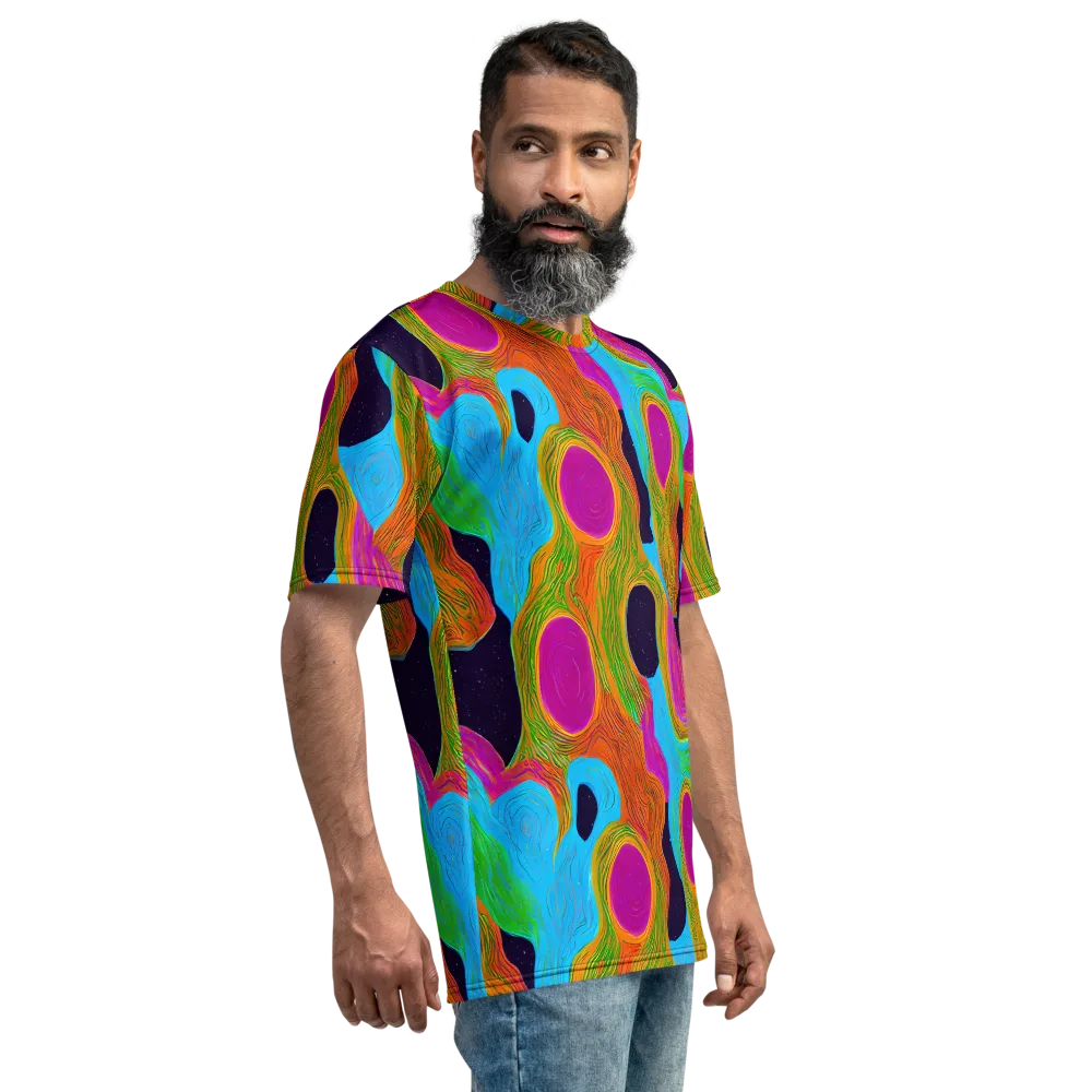 Galactic Harmony on Men's Crew Neck T-Shirt — Right