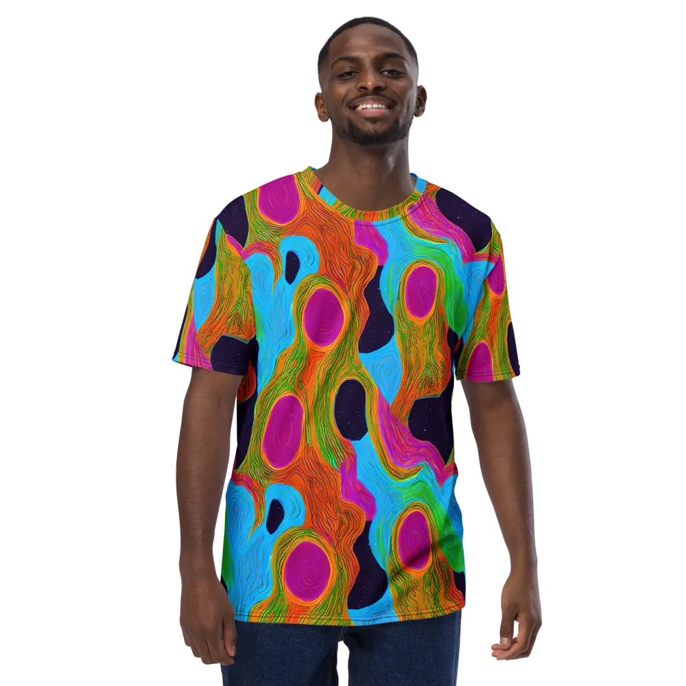 Galactic Harmony on Men's Crew Neck T-Shirt — Front