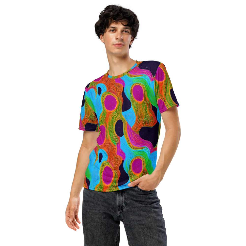 Galactic Harmony on Men's Crew Neck T-Shirt — Front
