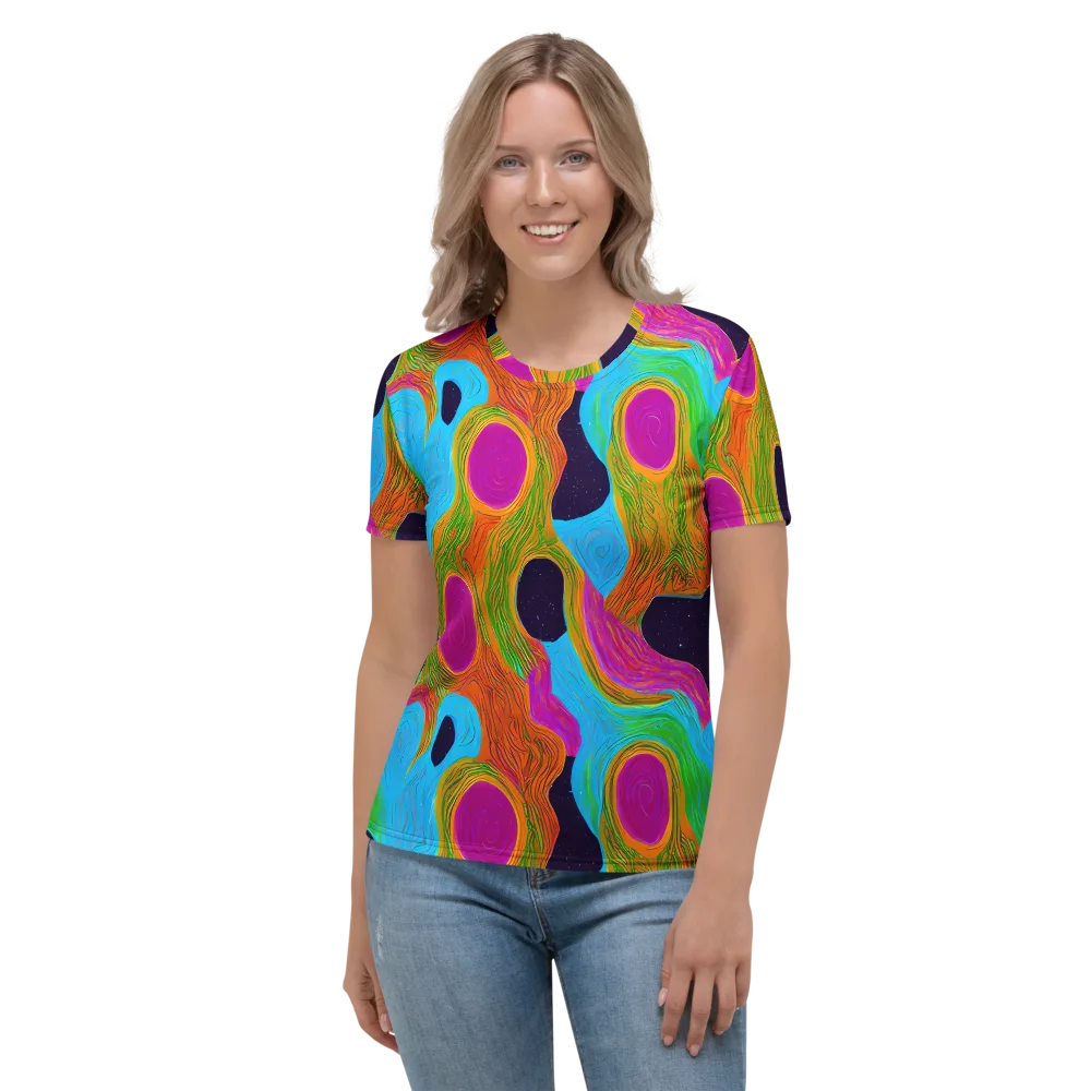 Galactic Harmony on Women's Crew Neck T-Shirt — Front