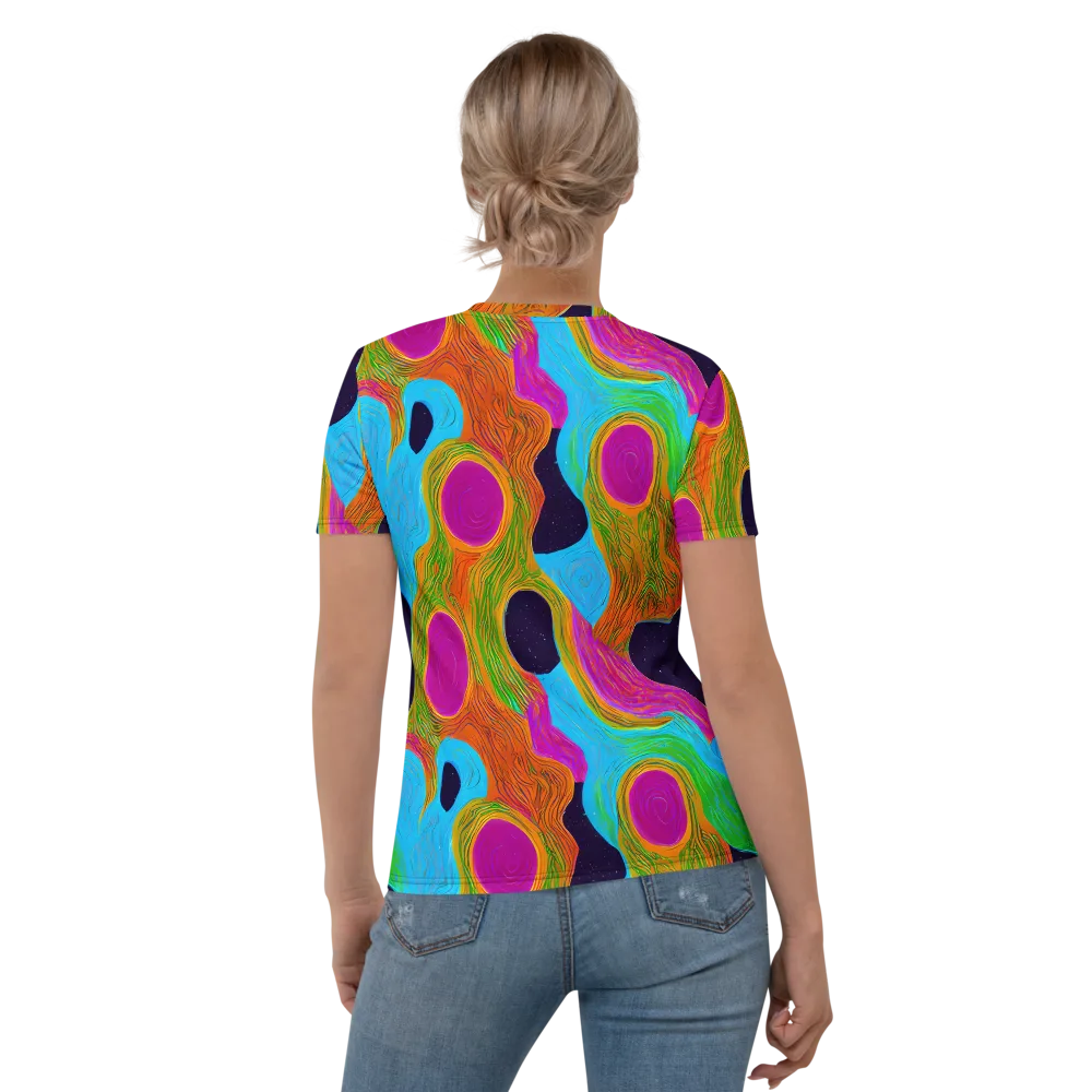 Galactic Harmony on Women's Crew Neck T-Shirt — Back