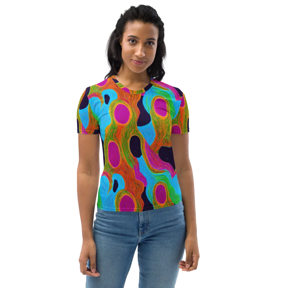 Galactic Harmony on Women's Crew Neck T-Shirt — Front