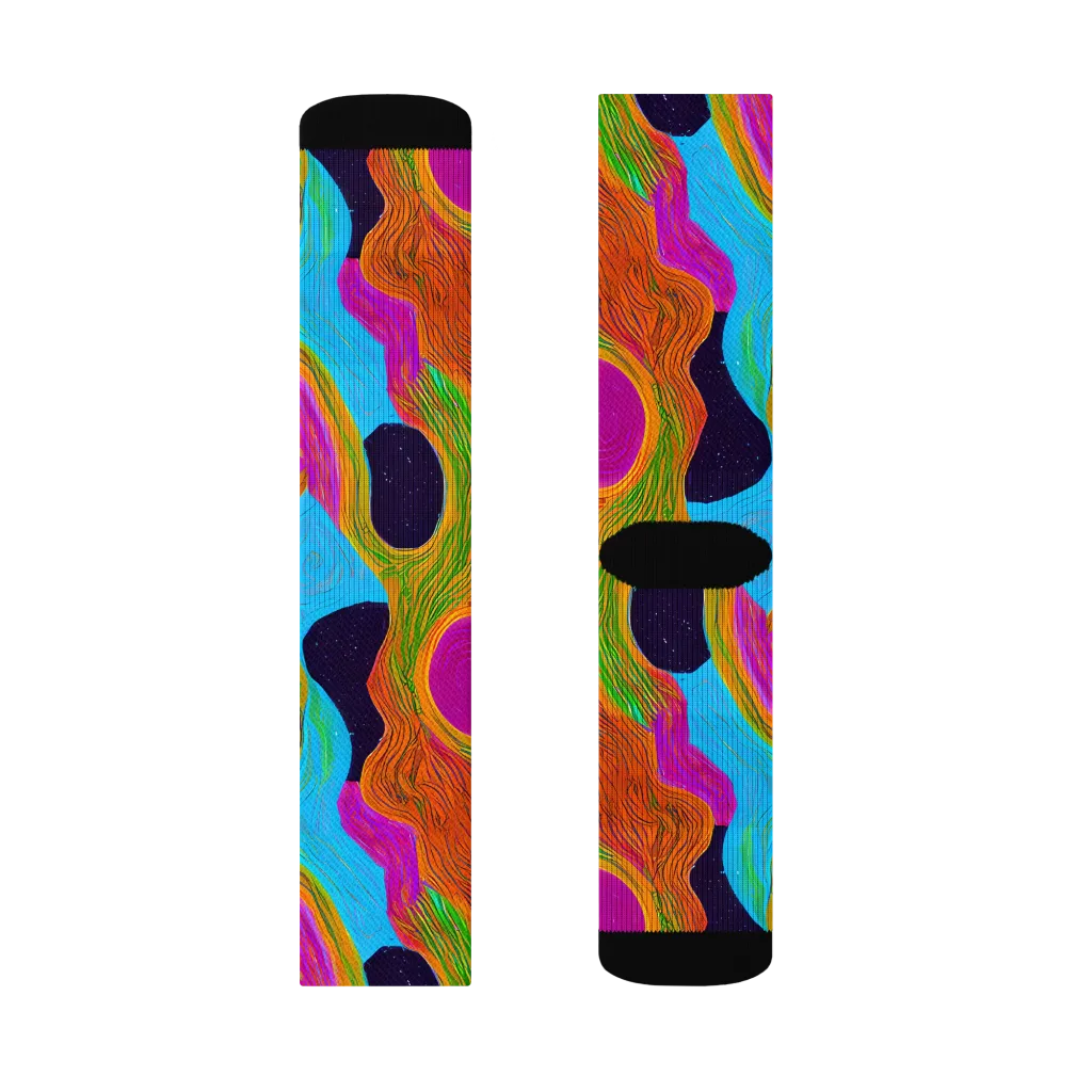 Galactic Harmony on Socks — Right Sock
