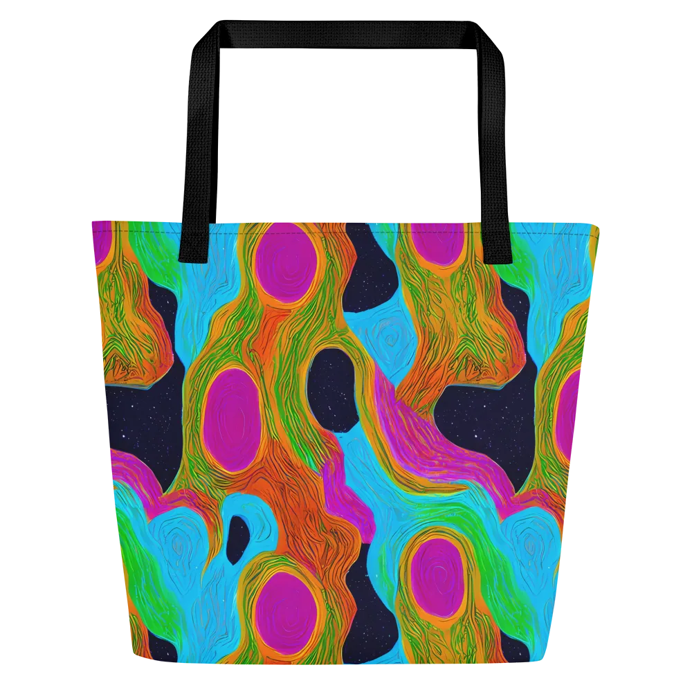 Galactic Harmony on Large Tote Bag W/ Pocket — Front