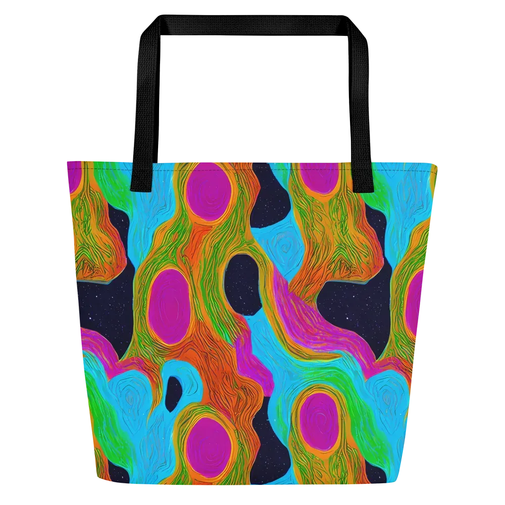 Galactic Harmony on Large Tote Bag W/ Pocket — Front