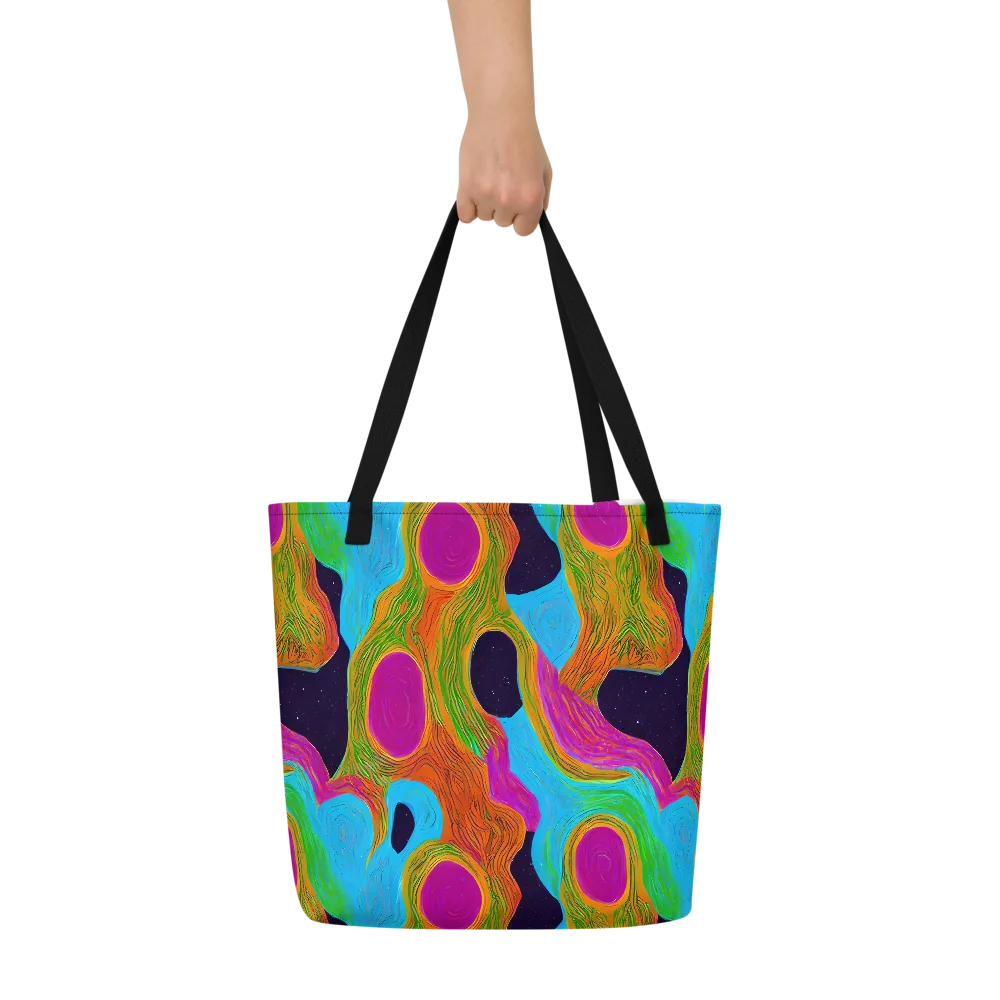 Galactic Harmony on Large Tote Bag W/ Pocket — Front