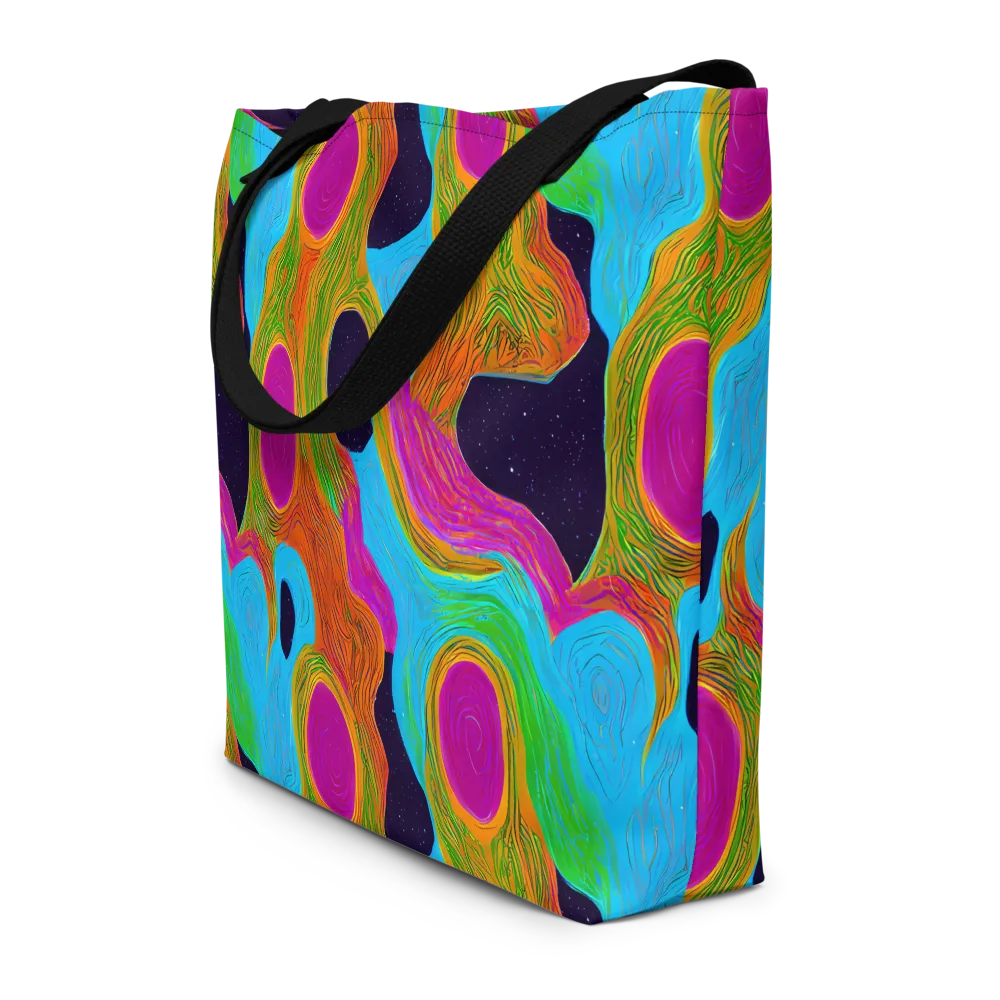 Galactic Harmony on Large Tote Bag W/ Pocket — Front