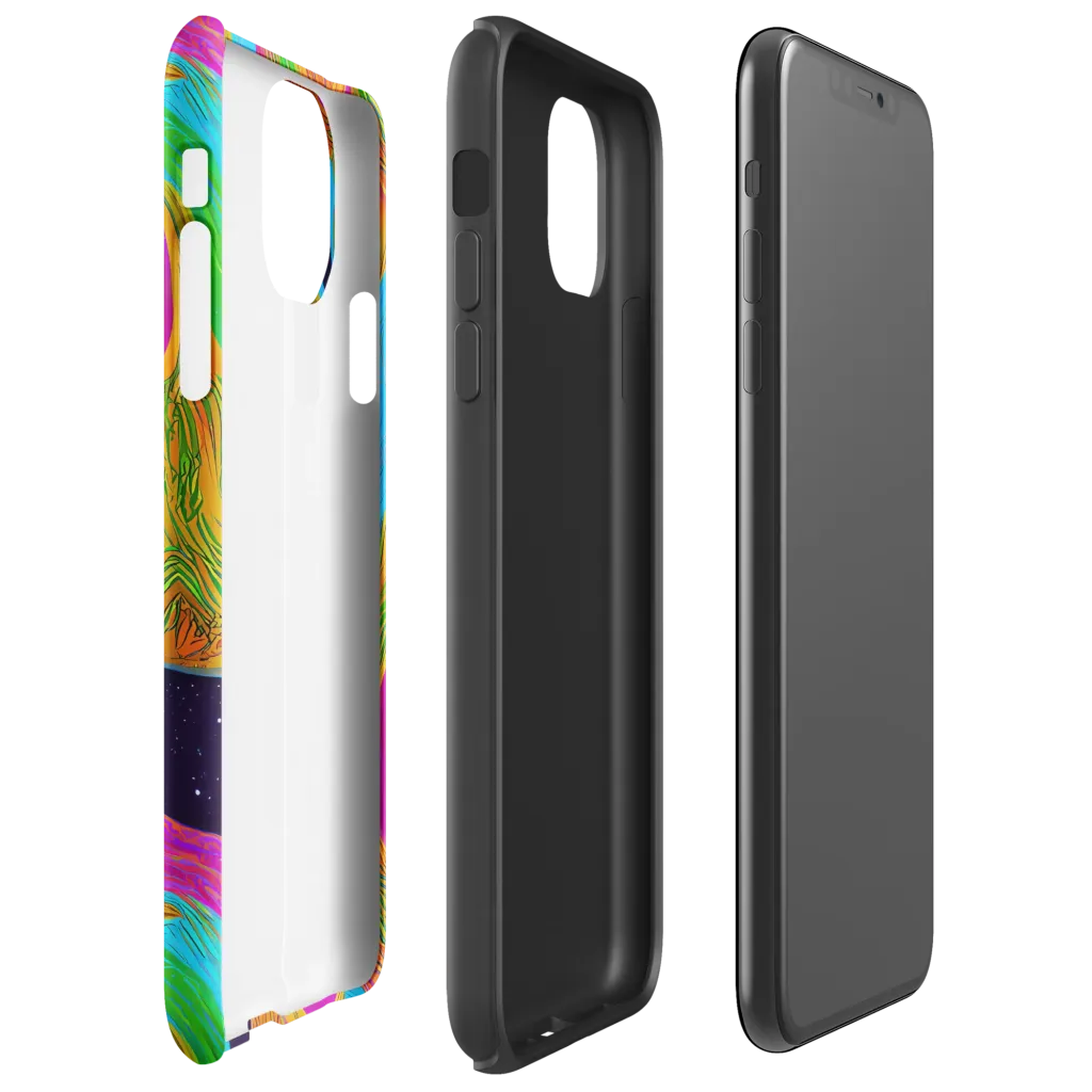 Galactic Harmony on Tough Case for iPhone® — Right