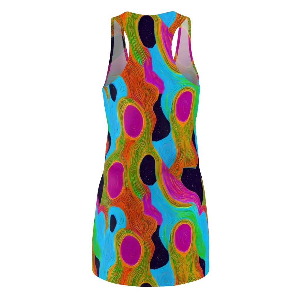 Galactic Harmony on Racerback Dress — Back