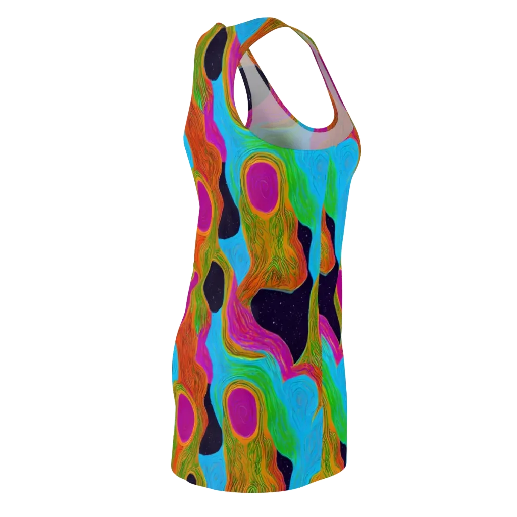 Galactic Harmony on Racerback Dress — Back Side