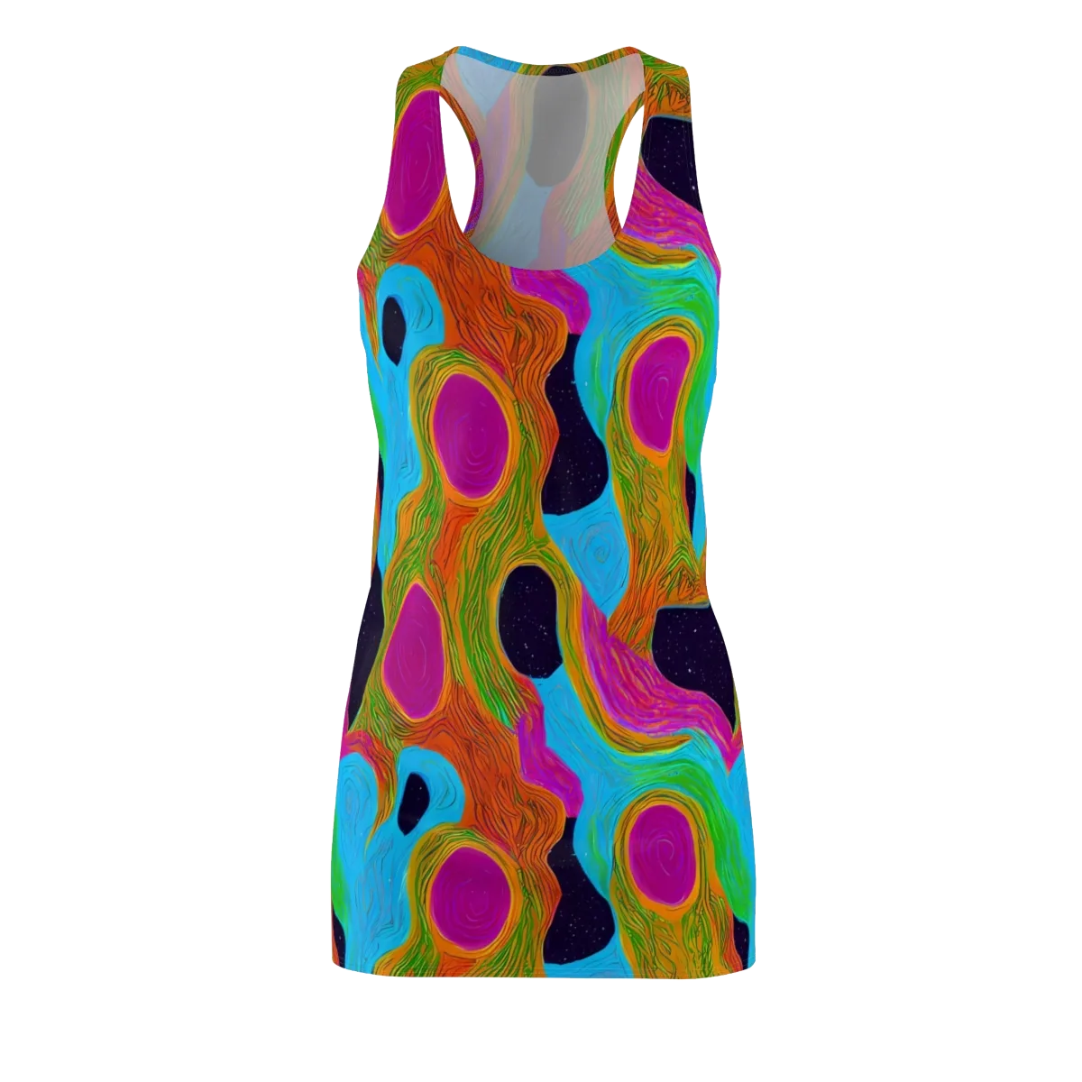 Galactic Harmony on Racerback Dress — Front