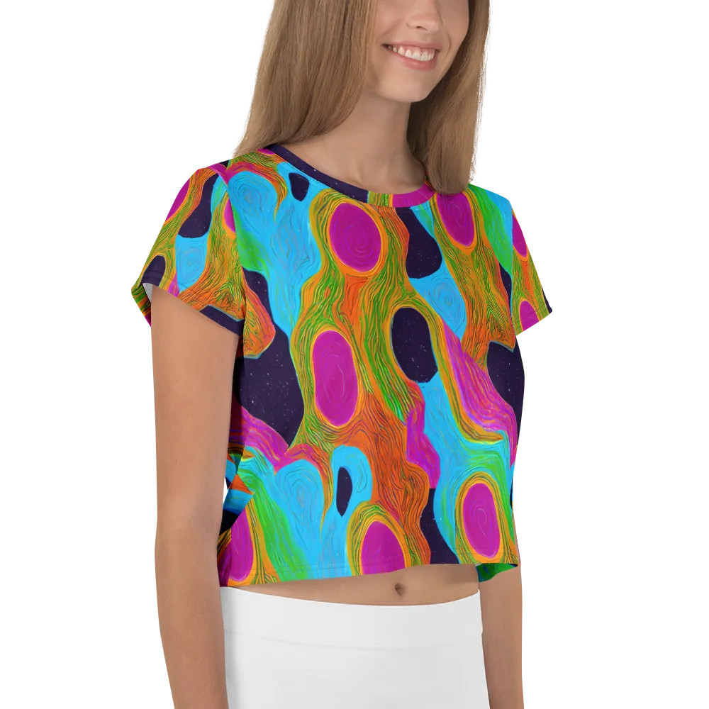 Galactic Harmony on Crop Tee — Right