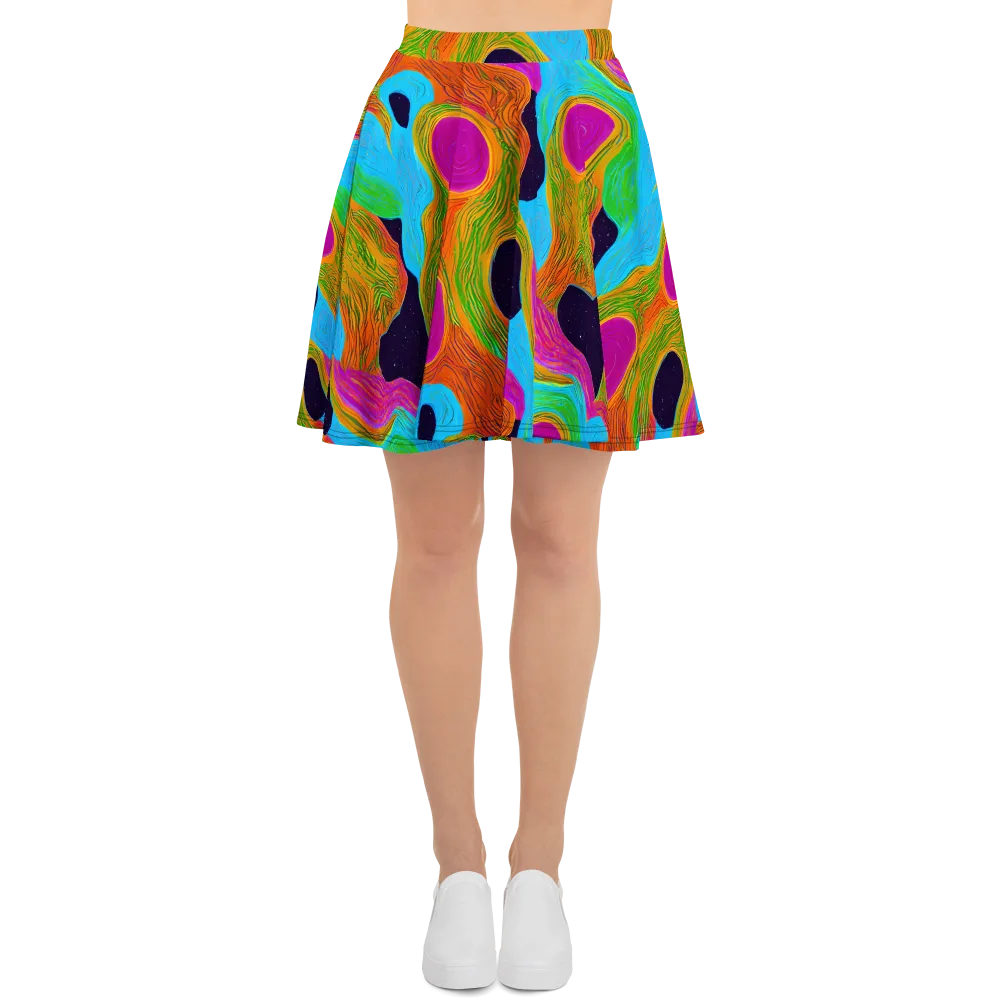 Galactic Harmony on Skater Skirt — Front