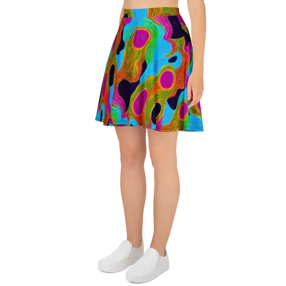 Galactic Harmony on Skater Skirt — Left
