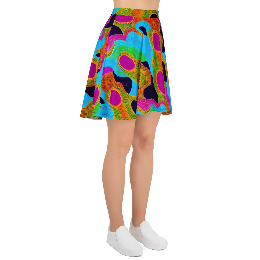 Galactic Harmony on Skater Skirt — Right