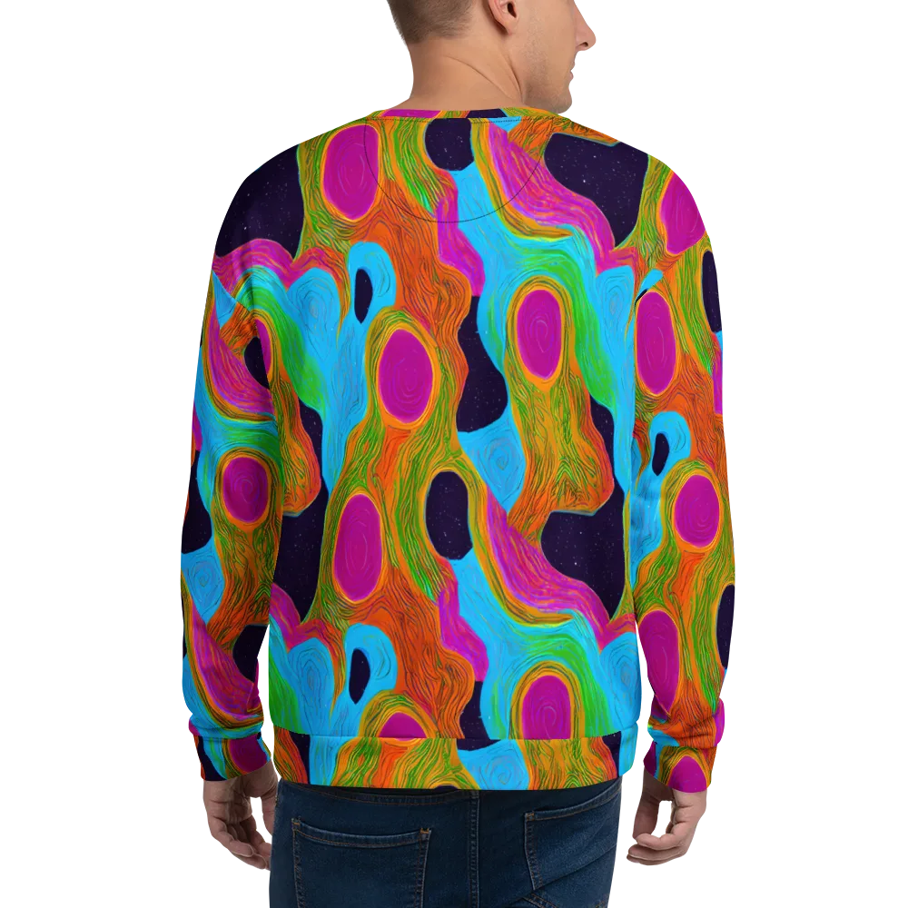 Galactic Harmony on Sweatshirt — Back