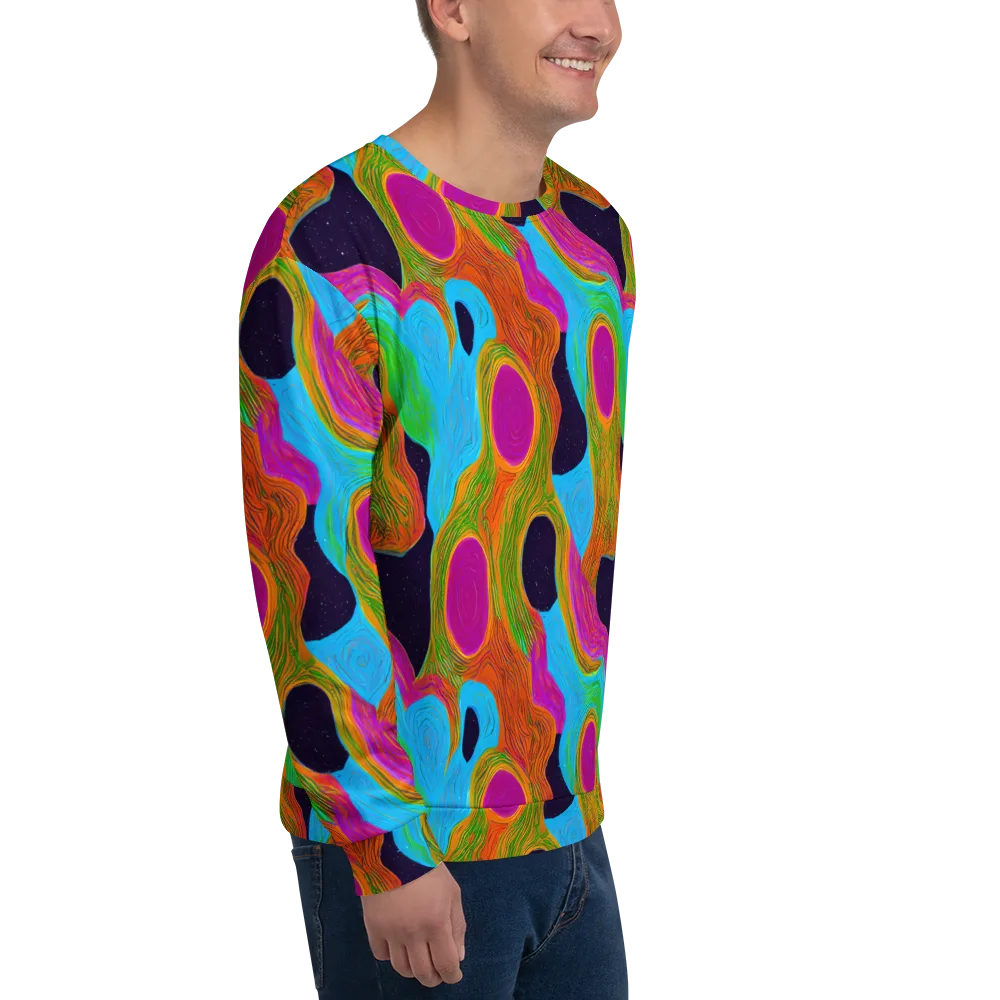 Galactic Harmony on Sweatshirt — Right Front
