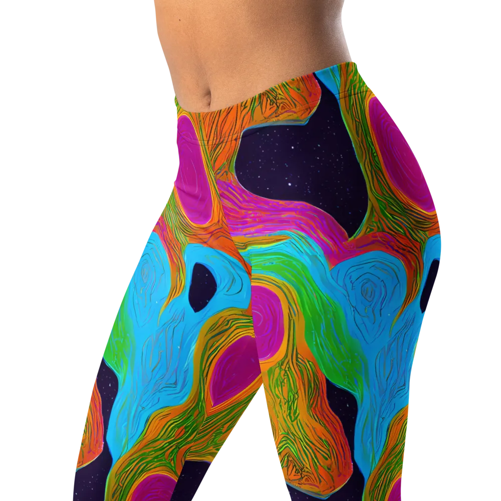 Galactic Harmony on Leggings — Left Front