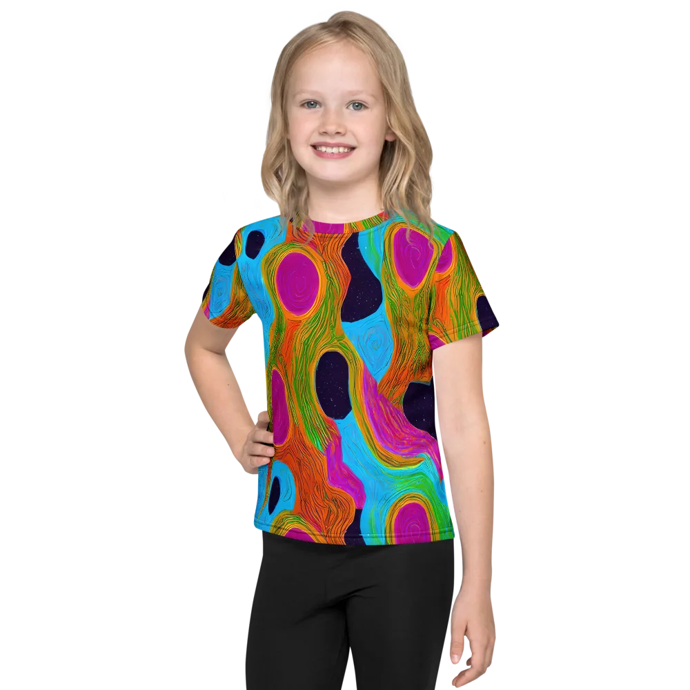 Galactic Harmony on Kids Crew Neck T-Shirt — Front