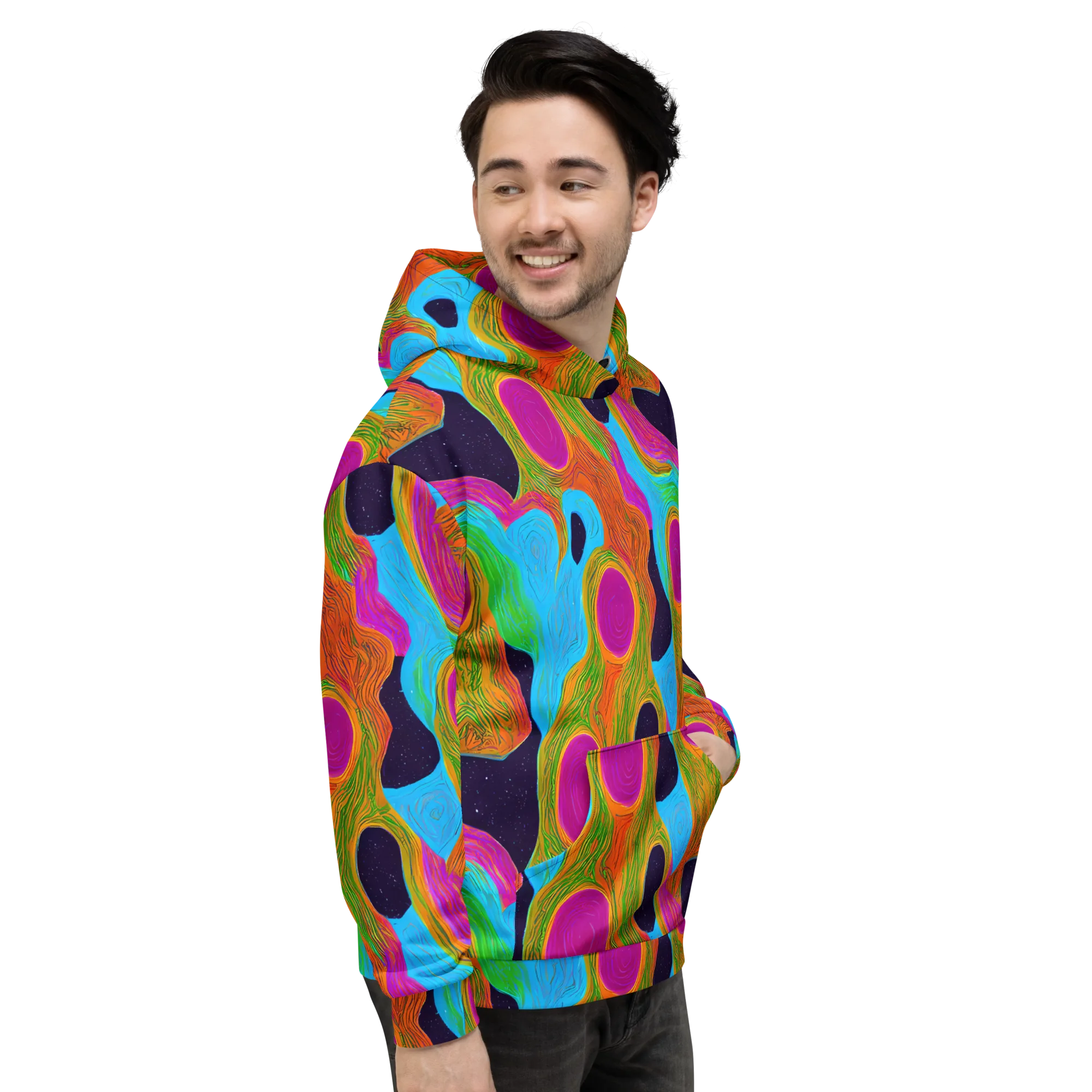 Galactic Harmony on Hoodie — Right