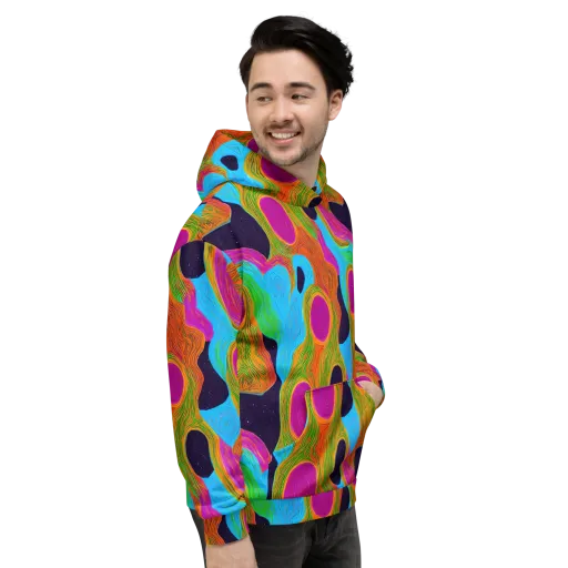 Galactic Harmony on a Hoodie